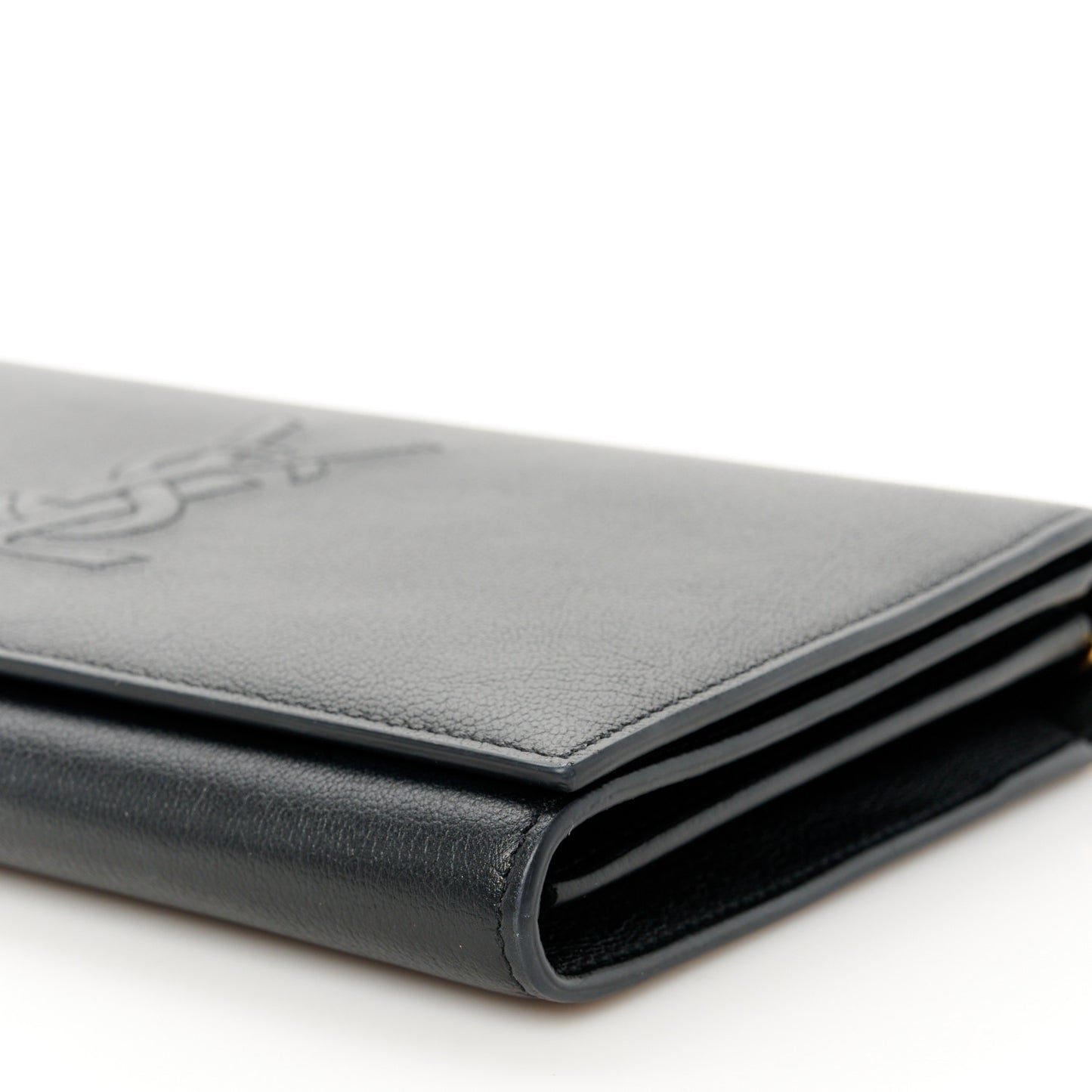 Calfskin Monogram Belle de Jour Chain Clutch Black