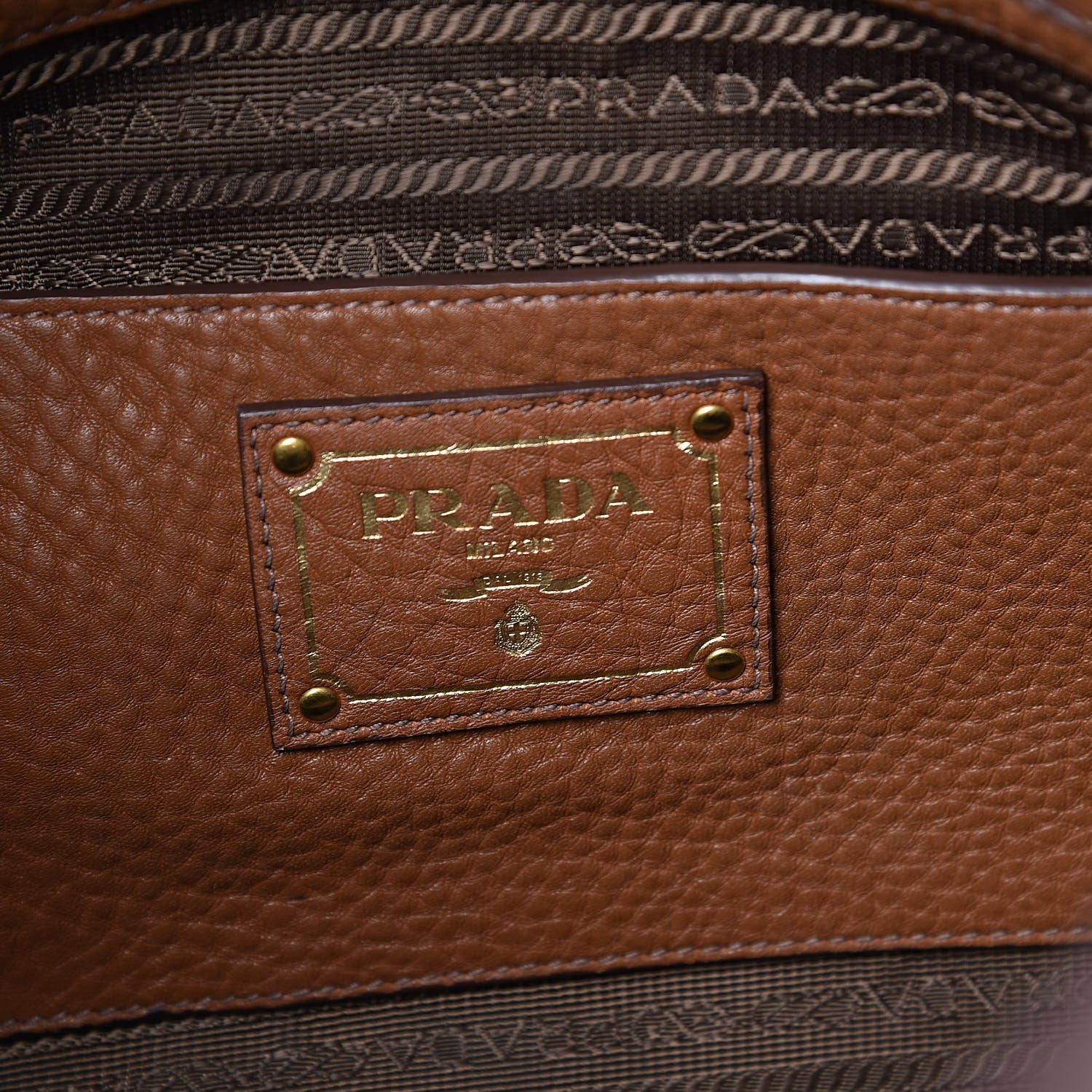 Prada Vitello Daino Tote Cuoio 6 of 11