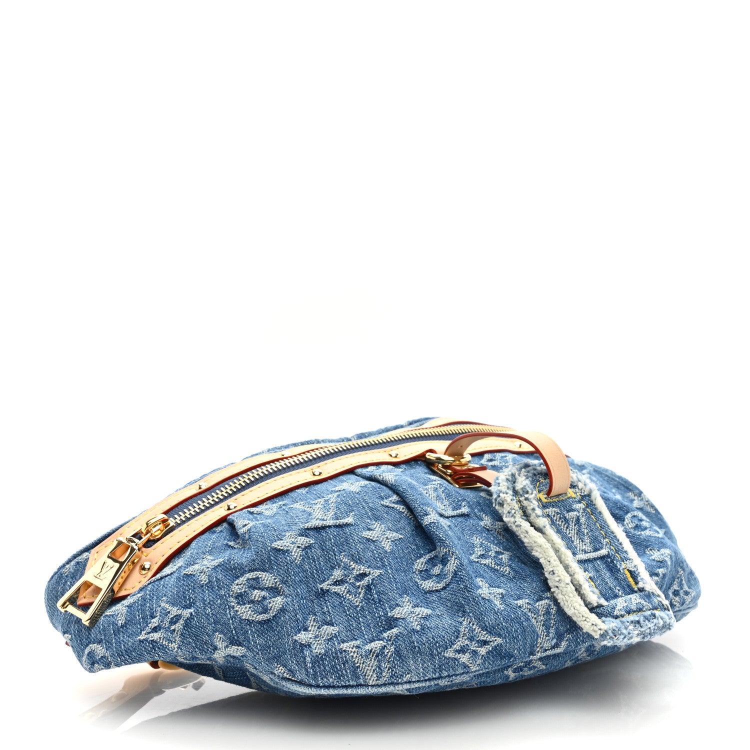 Louis Vuitton Monogram Denim High Rise Bumbag Blue 4 of 8