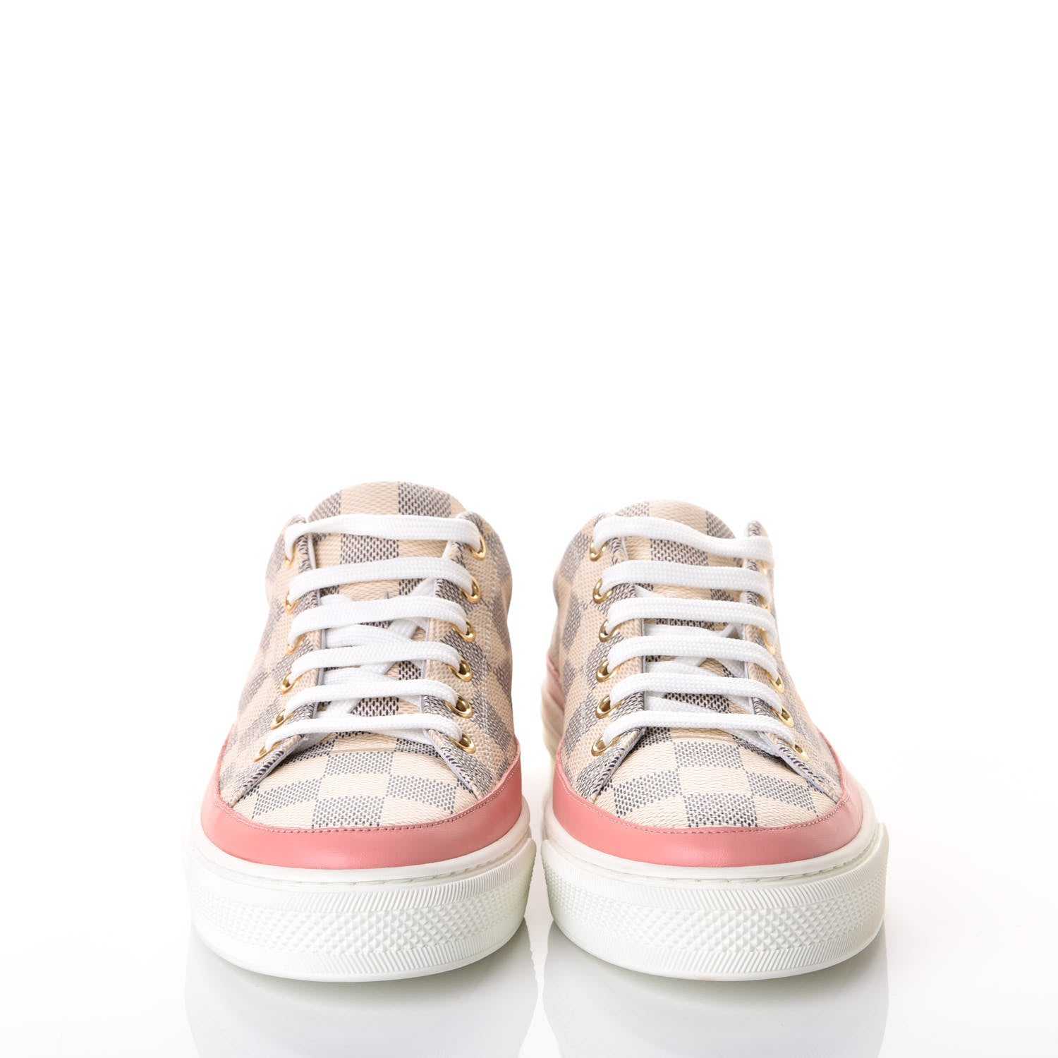 Louis Vuitton Damier Azur Stellar Sneakers 37 Rose Ballerine 3 of 10