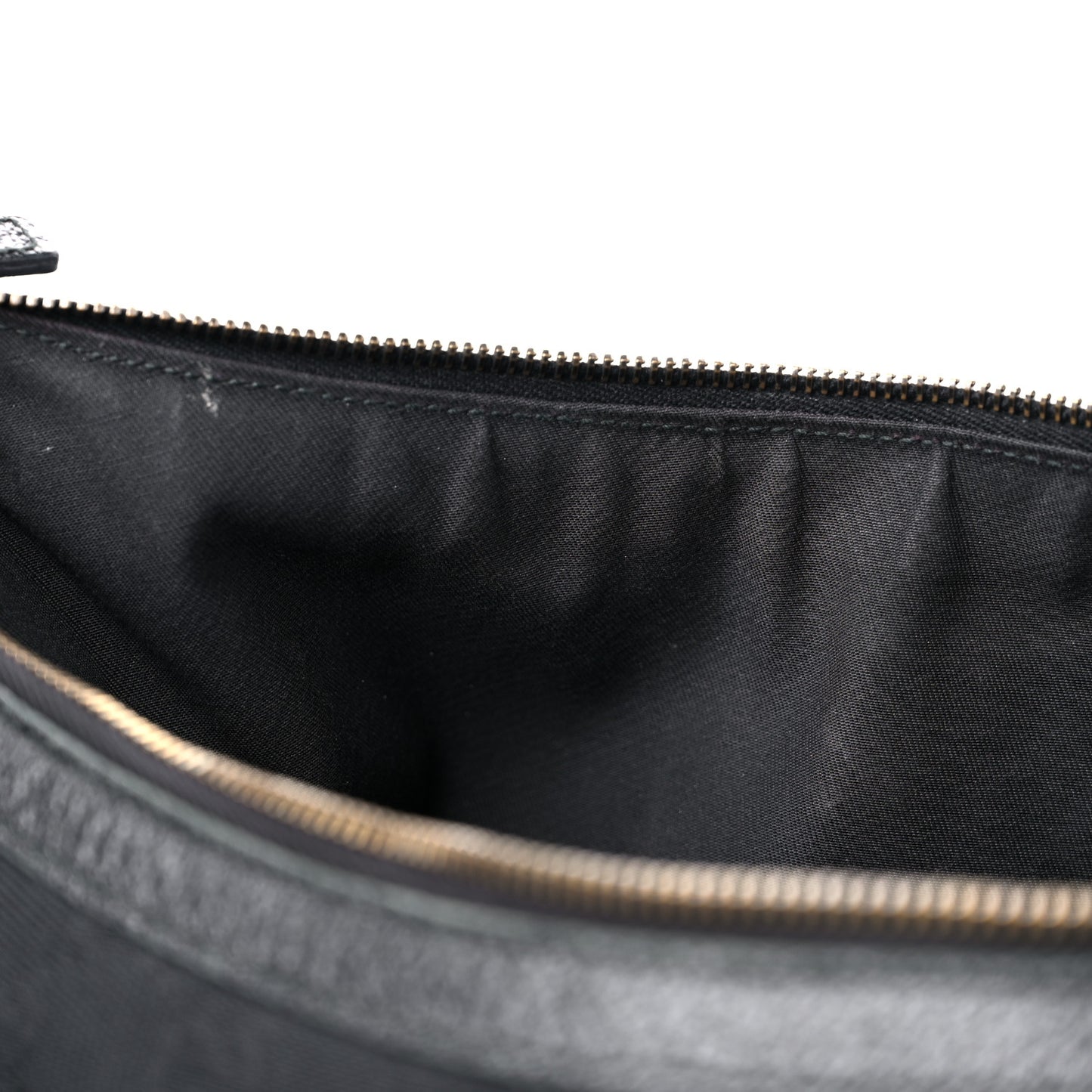 Monogram Web Medium Half Moon Hobo Black