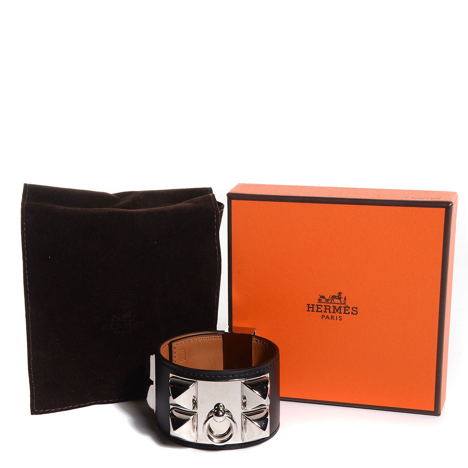 Hermes Chamonix Collier de Chien CDC Bracelet Black Small 4 of 7