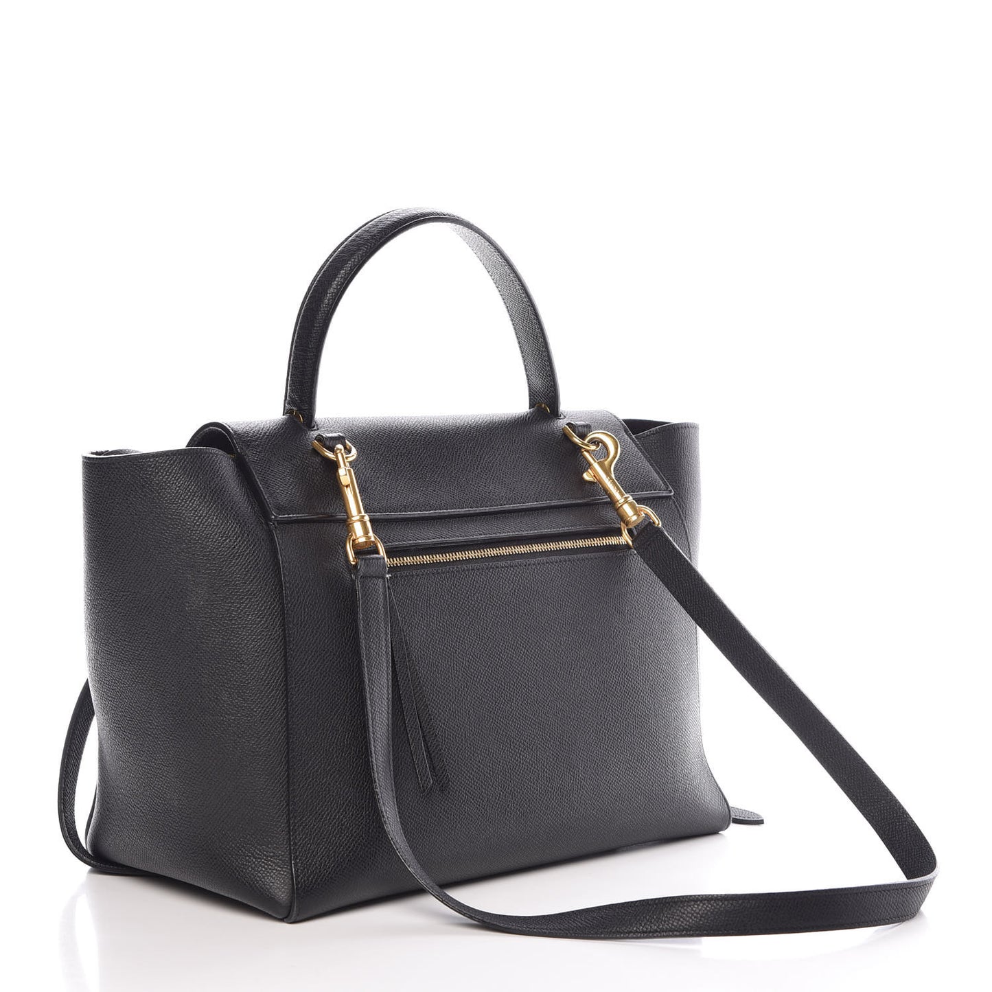 Grained Calfskin Mini Belt Bag Black