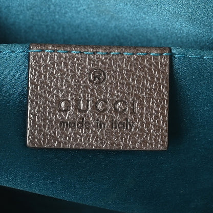 Gucci GG Supreme Monogram Textured Dollar Calfskin Web Small Ophidia Dome Shoulder Bag Beige Ebony New Acero 6 of 11