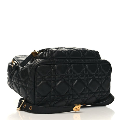 Christian Dior Lambskin Cannage Backpack Black 4 of 9