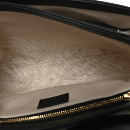 Gucci Ciny Lux Calfskin Horsebit 1955 Soft Small Shoulder Bag Black 5 of 11