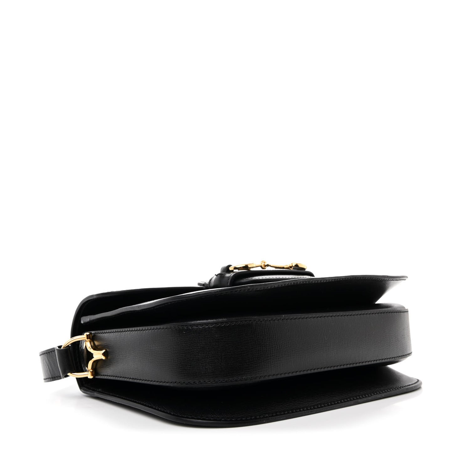 Azalea Calfskin Horsebit 1955 Shoulder Bag Black