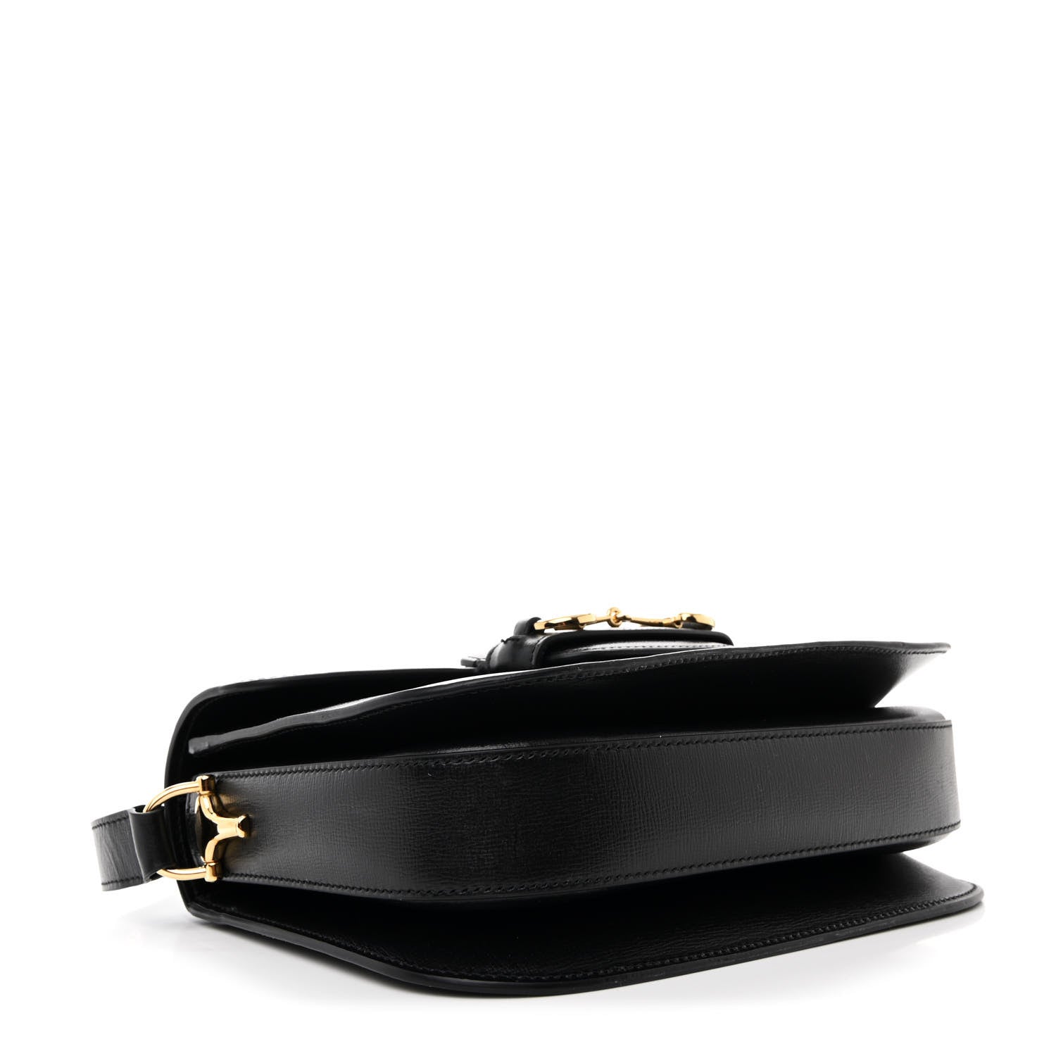 Gucci Azalea Calfskin Horsebit 1955 Shoulder Bag Black 4 of 10