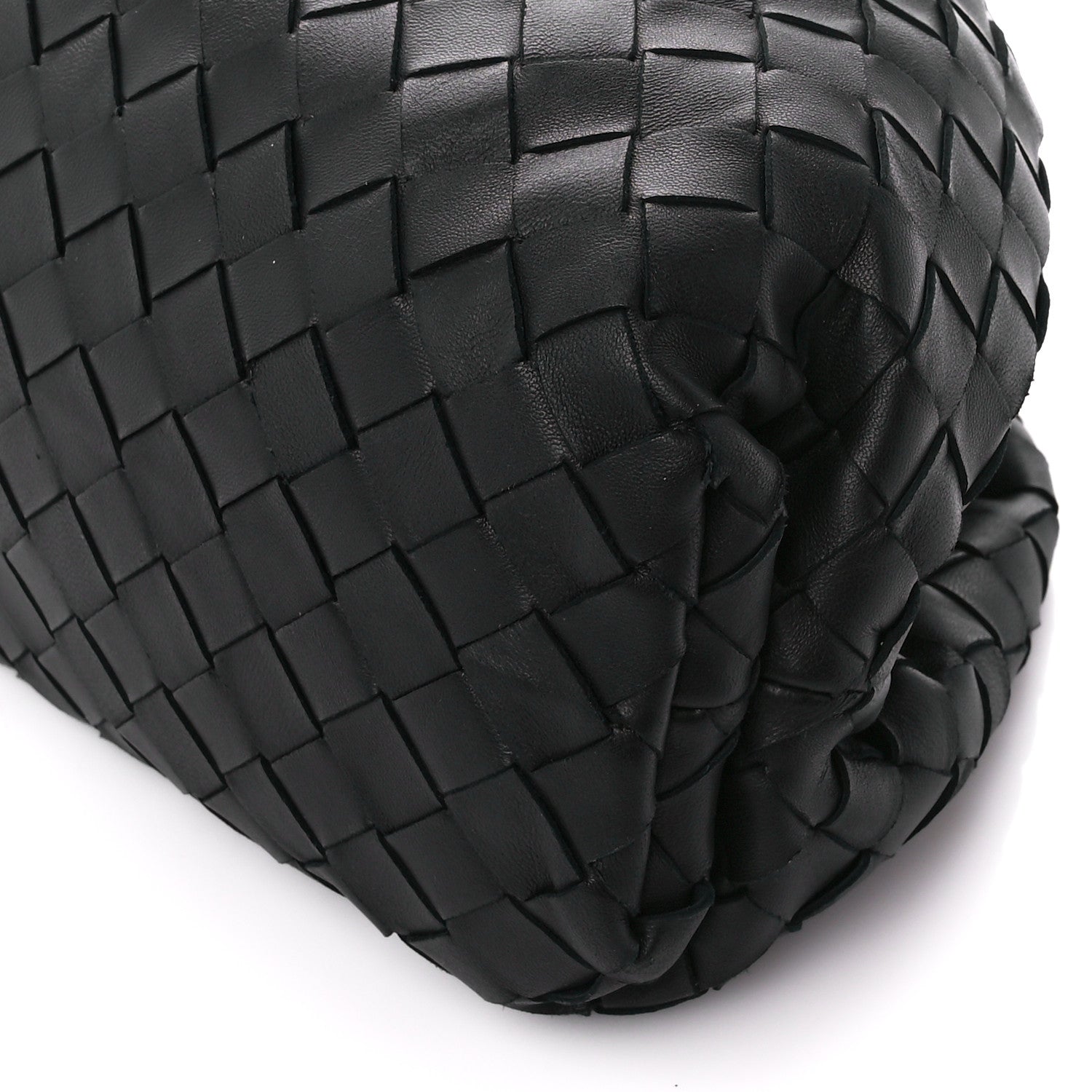 Bottega Veneta Nappa Maxi Intreccio The Pouch Oversized Clutch Black 10 of 11