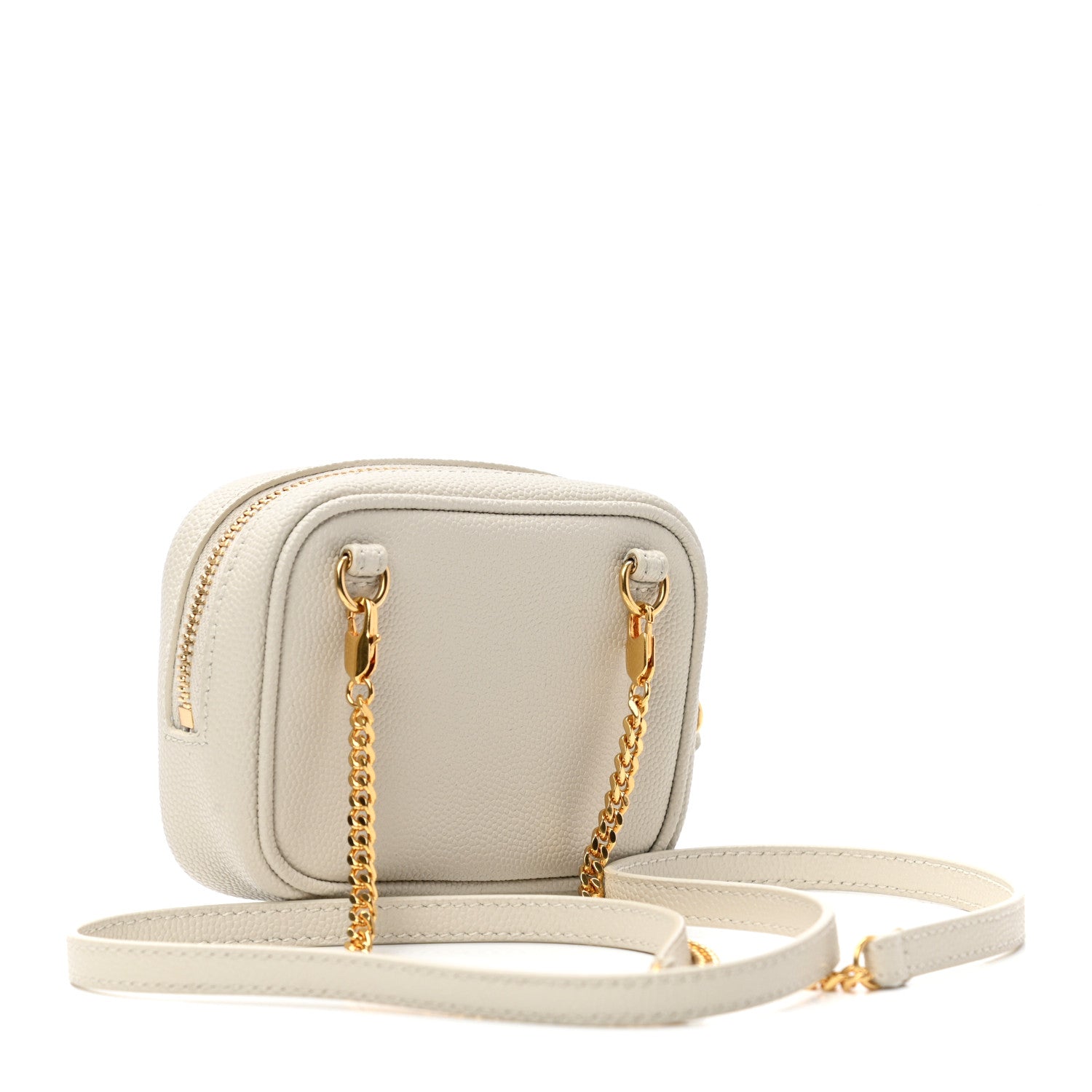 Saint Laurent Grain De Poudre Matelasse Monogram Baby Lou Camera Bag Crema Soft 3 of 7