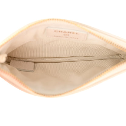 Chanel Caviar Quilted Small Cosmetic Case White 5 of 12