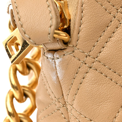 Marc Jacobs Lacquered Goatskin Quilted Karlie Satchel Brown 12 of 16