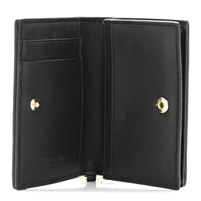 Christian Dior Lambskin Cannage Small Lady Dior Flap Card Holder Black 5 of 9