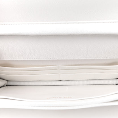 Chanel Caviar Quilted Wallet On Chain WOC White 5 of 10