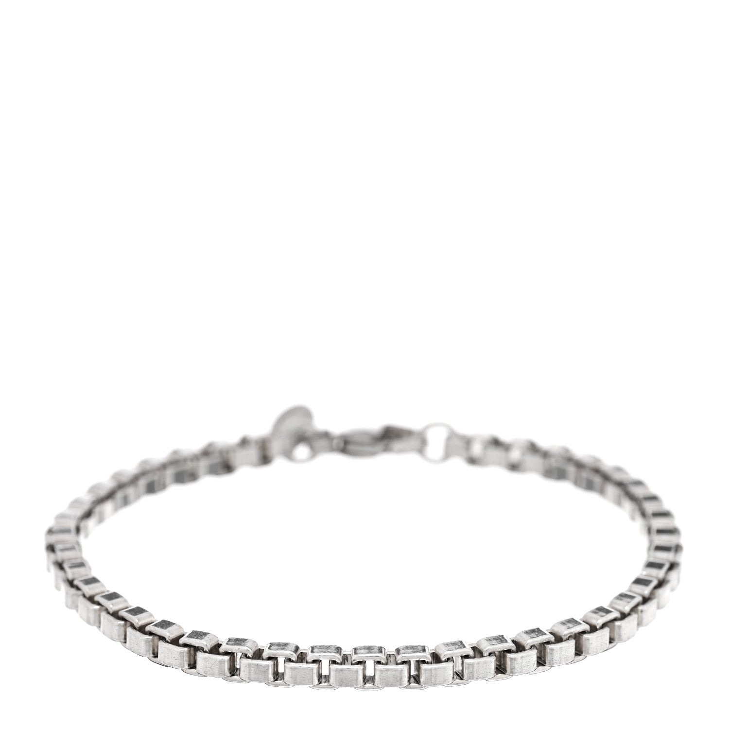 Tiffany Sterling Silver 4mm Venetian Link Bracelet 1 of 3