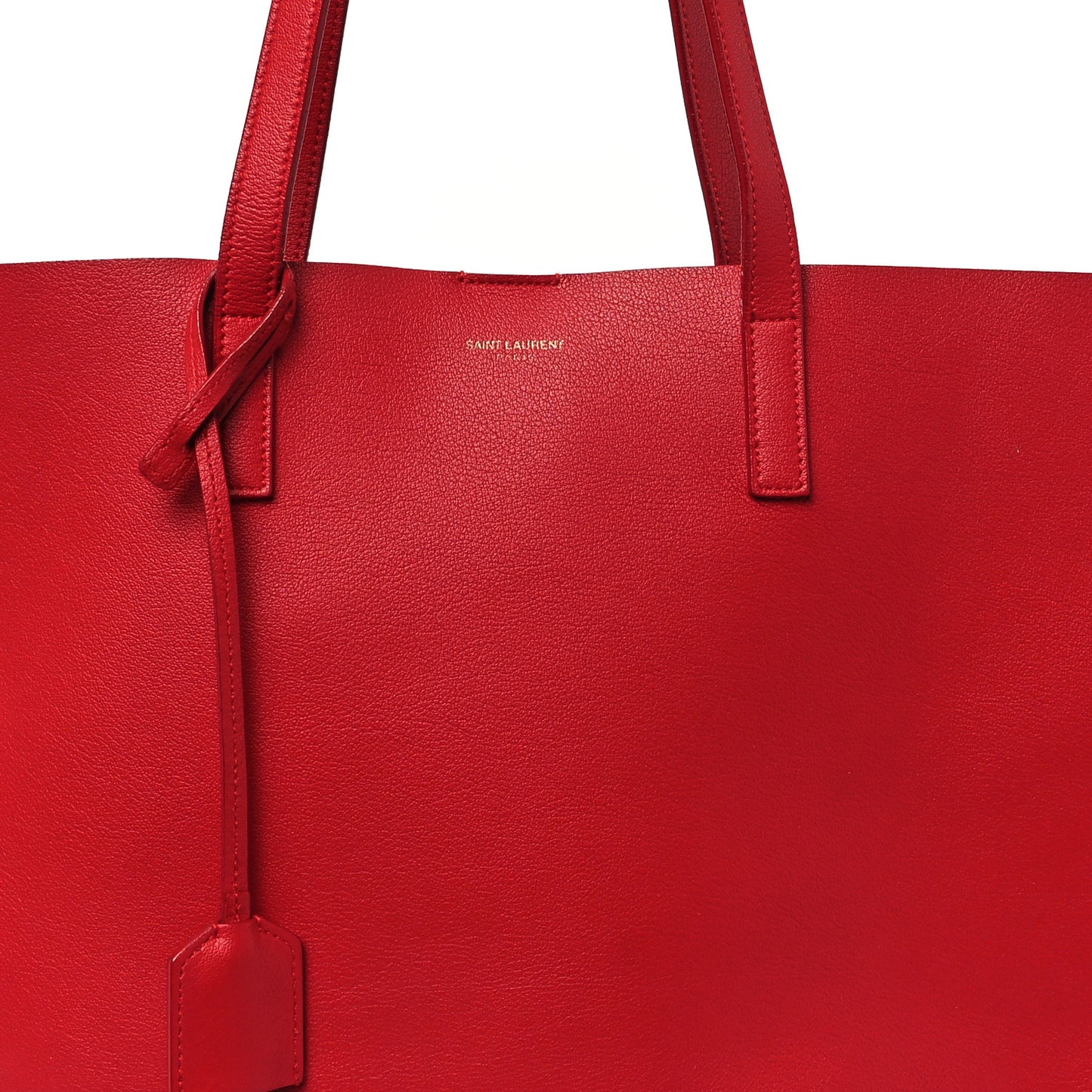 Calfskin Large Shopping Tote Red