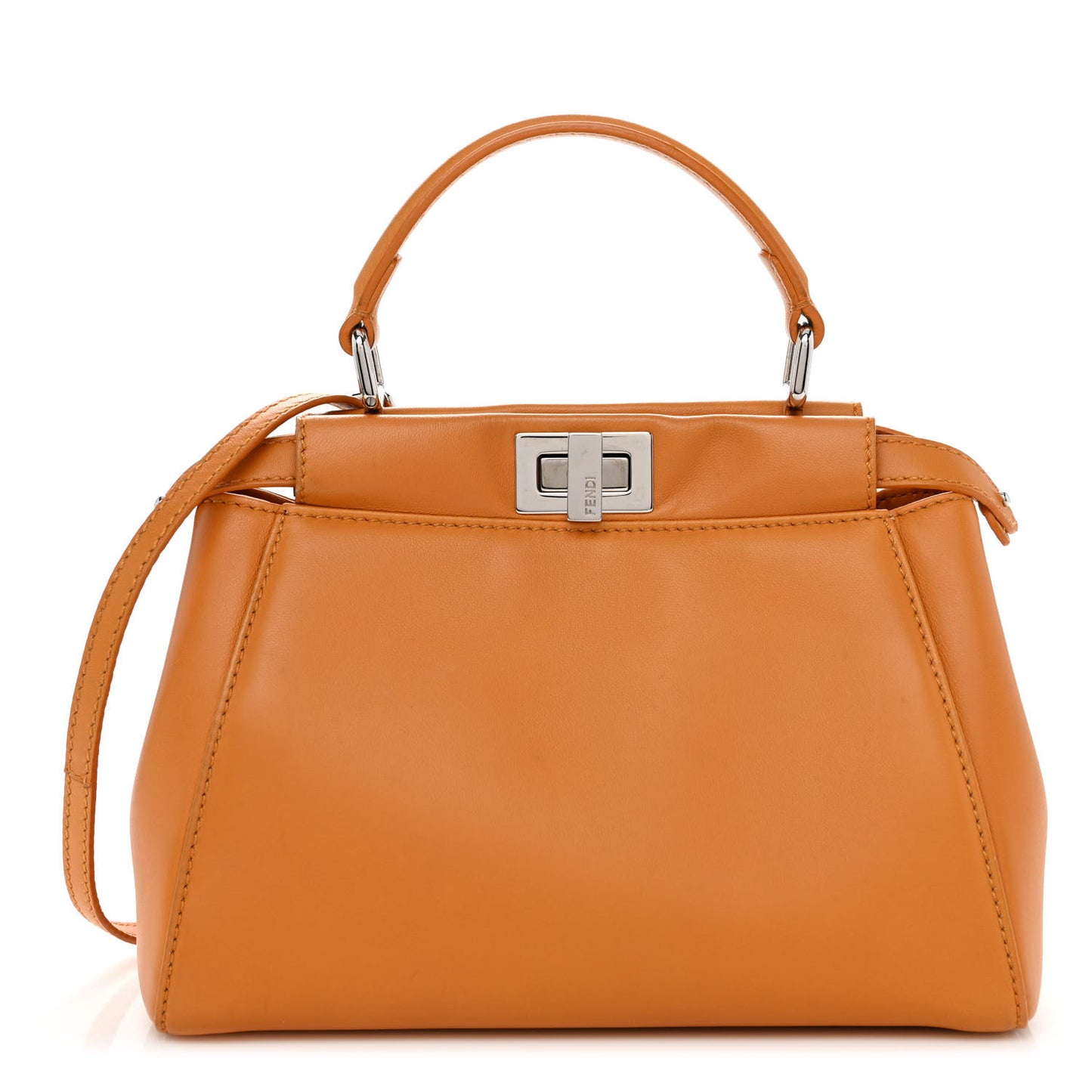 Nappa Mini Peekaboo Iconic Satchel Giallo Syrup