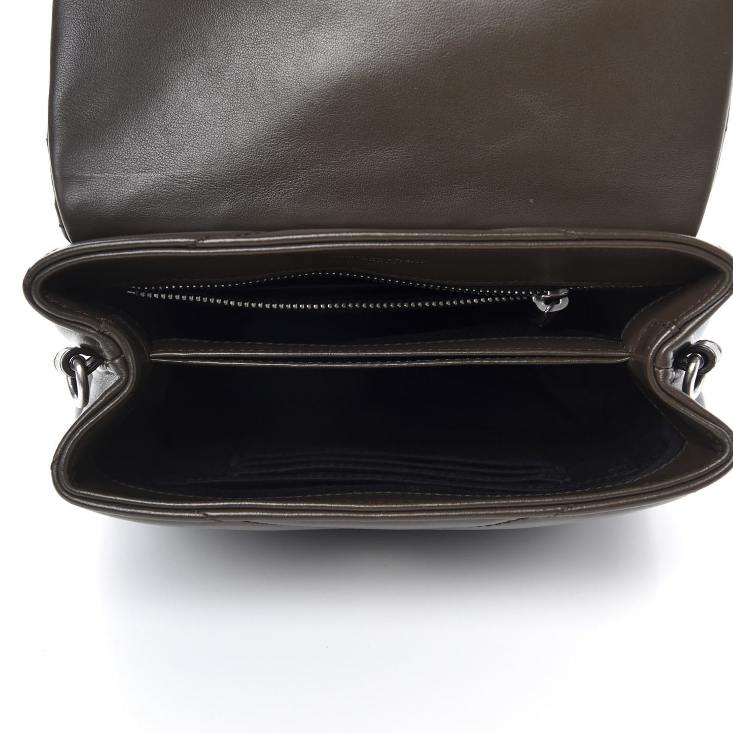 Calfskin Y Quilted Monogram Toy Loulou Crossbody Bag Faggio
