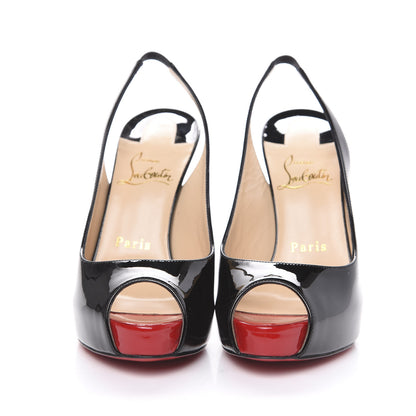 Christian Louboutin Patent Private Number 120 Pumps 35.5 Black 2 of 9