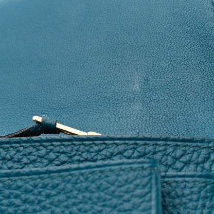 Hermes Togo Dogon Duo Wallet Bleu Izmir 11 of 12