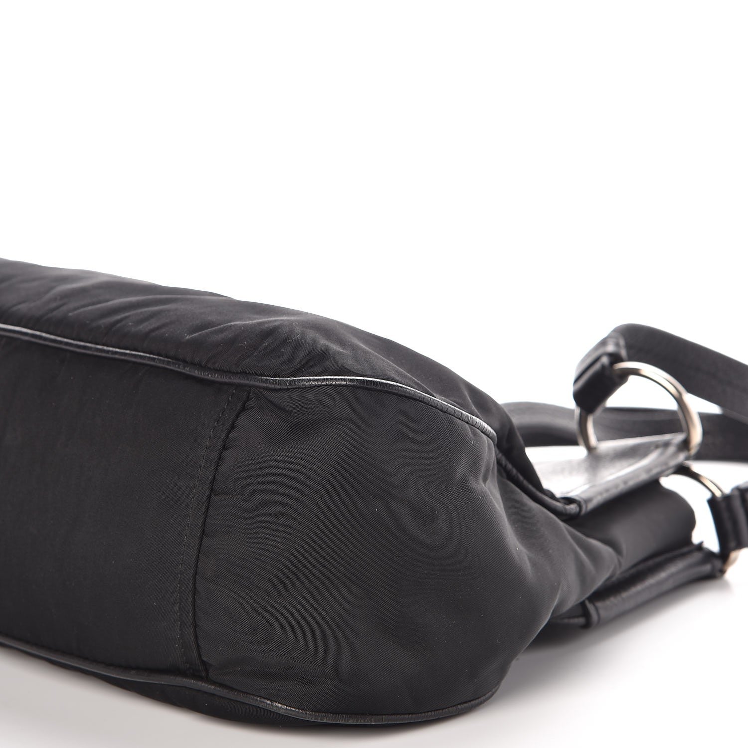 Prada Tessuto Nylon Hamal Small Shoulder Bag Black 8 of 9