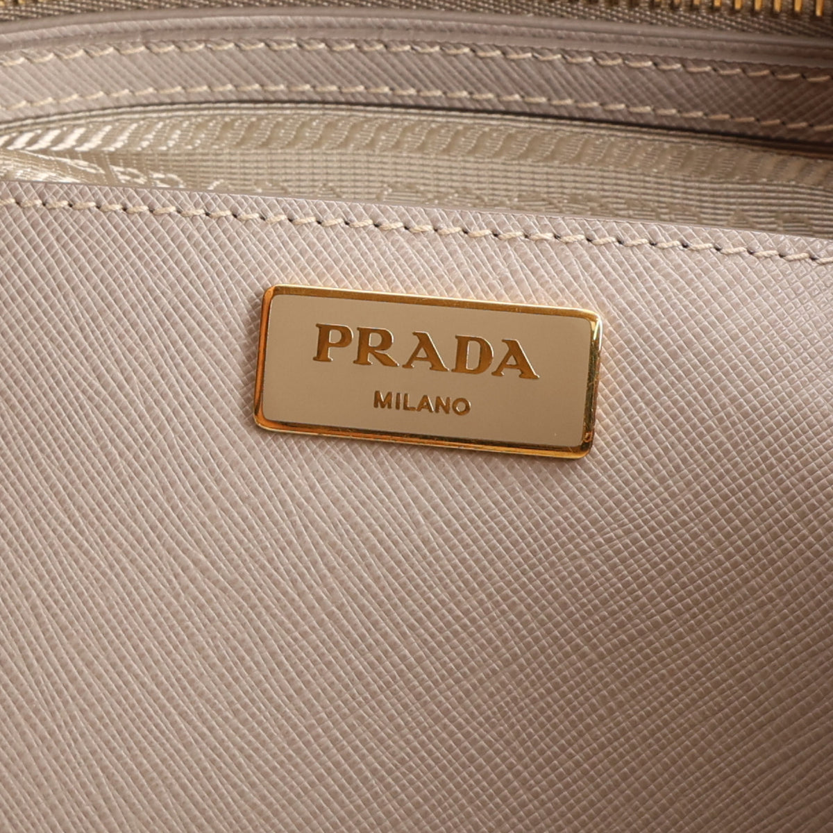 Prada Saffiano Lux Large Galleria Double Zip Tote Argilla 7 of 11