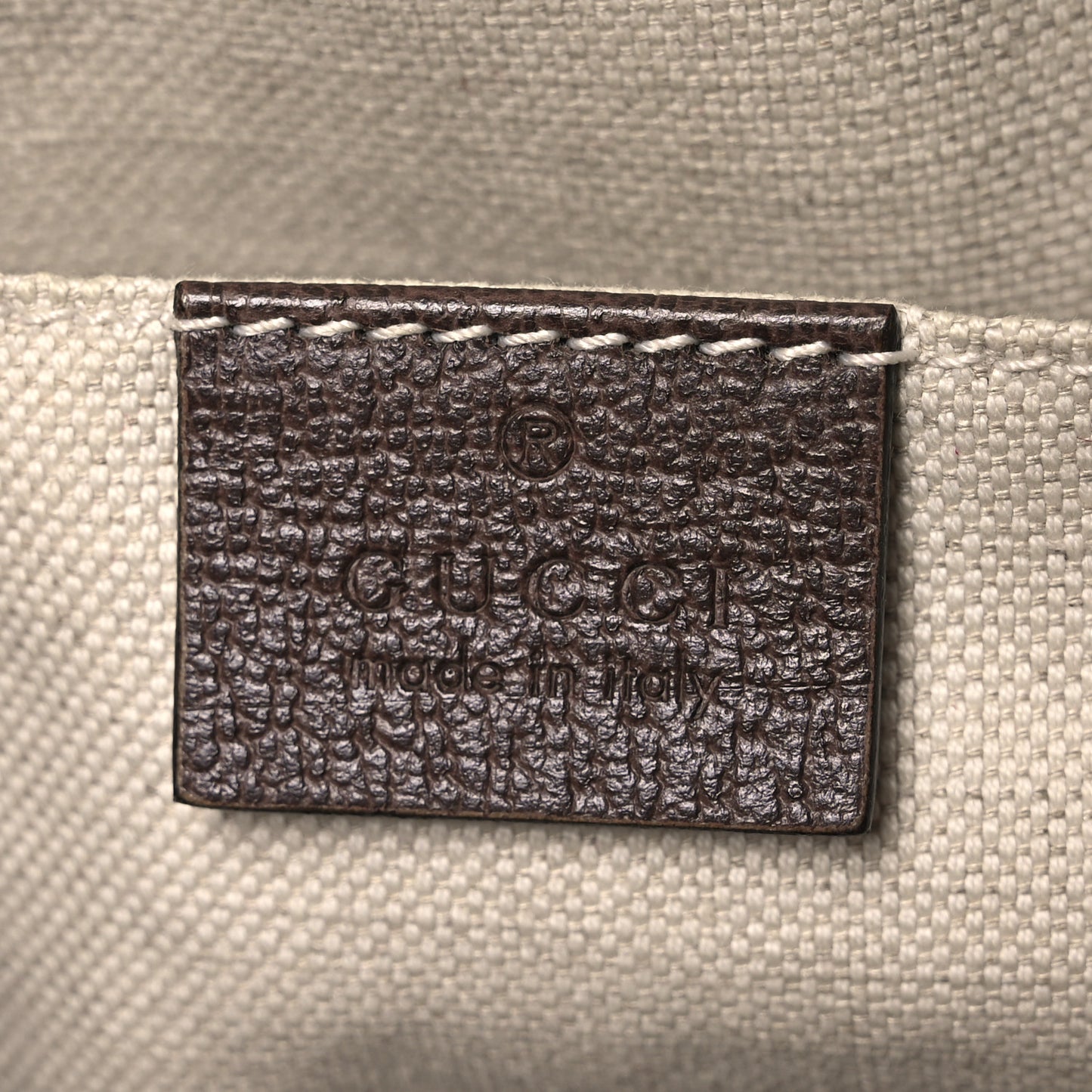 GG Supreme Monogram Textured Calfskin Web Medium Ophidia Briefcase Beige Ebony New Acero