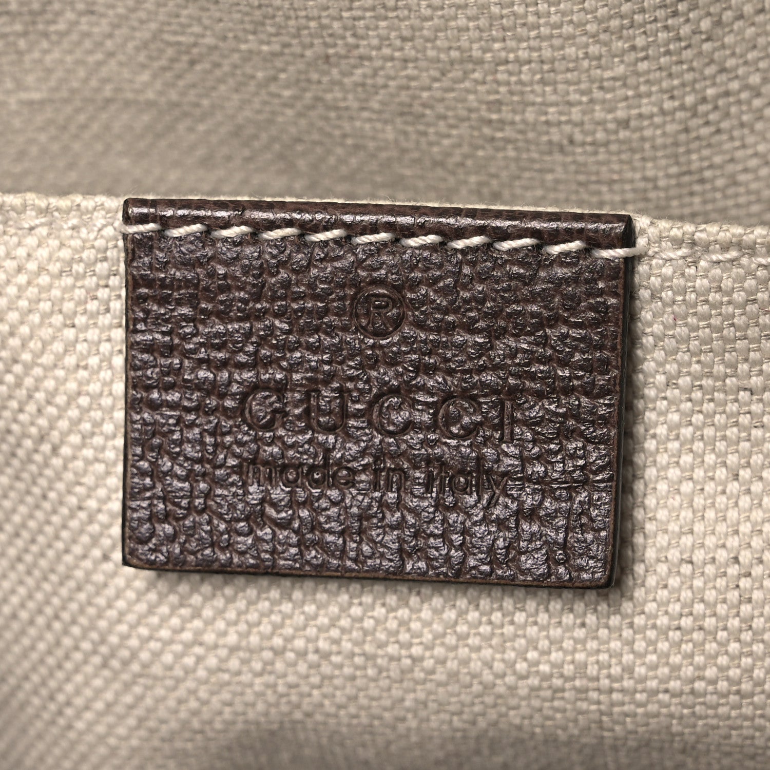 Gucci GG Supreme Monogram Textured Calfskin Web Medium Ophidia Briefcase Beige Ebony New Acero 7 of 19