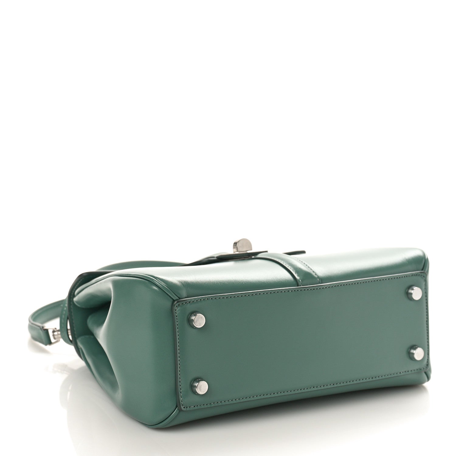 Celine Satinated Calfskin Small 16 Top Handle Bag Celadon 4 of 8