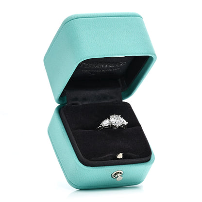 Tiffany Platinum Diamond 1.91ctw Three Stone Engagement Ring 52 6 7 of 7