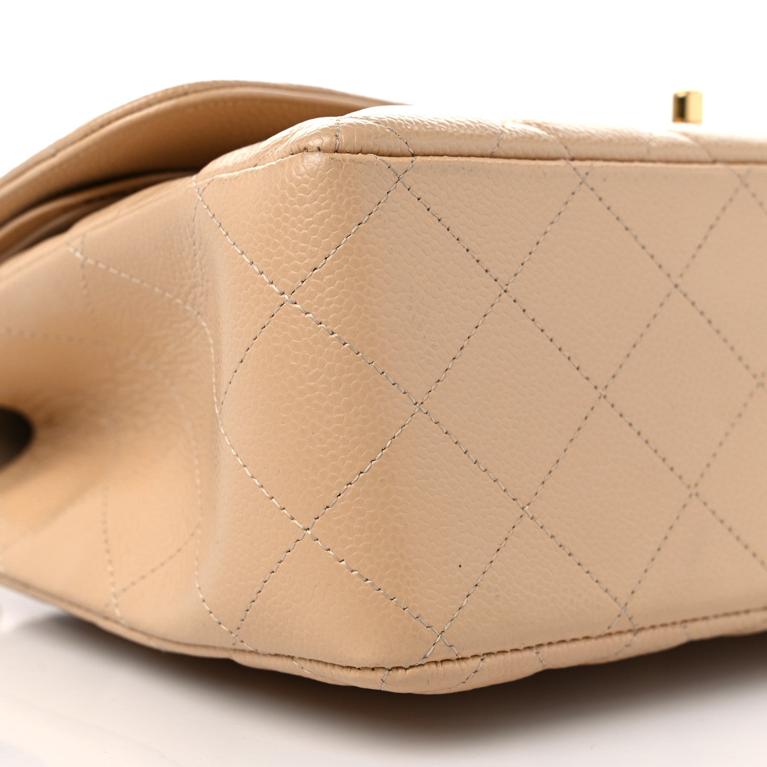 Chanel Caviar Quilted Jumbo Double Flap Beige Clair 8 of 9