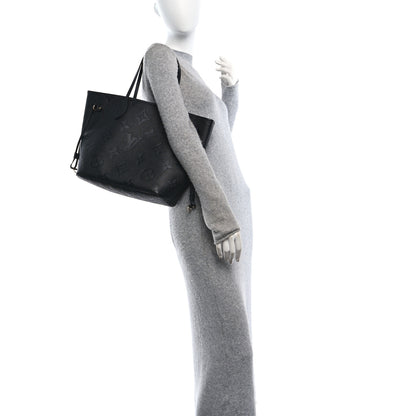 Louis Vuitton Empreinte Monogram Giant Neverfull MM Black 3 of 10