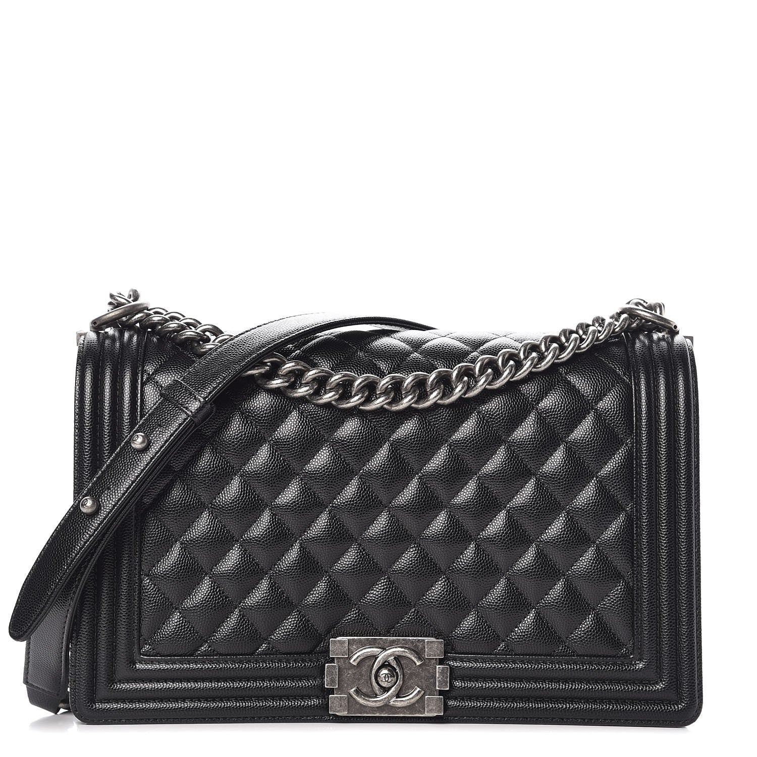 Chanel Caviar Quilted New Medium Boy Flap Black 1 of 9