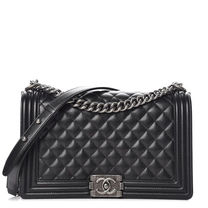 Chanel Caviar Quilted New Medium Boy Flap Black 1 of 9