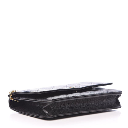 Chanel Caviar Quilted Wallet On Chain WOC Black 4 of 11