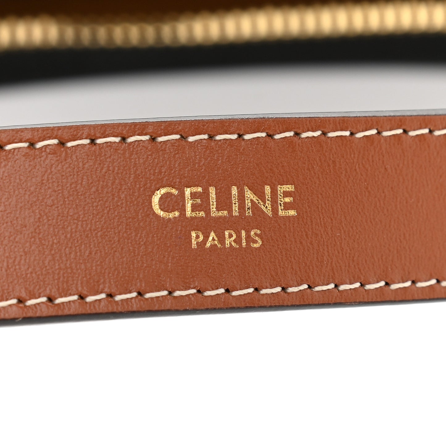 Triomphe Canvas Calfskin Ava Shoulder Bag Tan