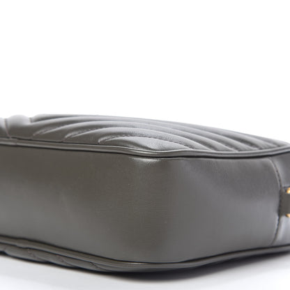 Saint Laurent Calfskin Matelasse Monogram Lou Camera Bag Sea Pebble 7 of 10