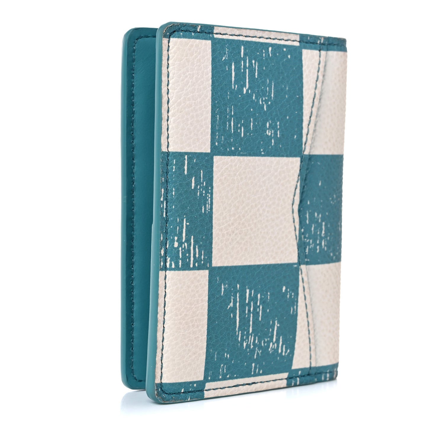 Damier Checkerboard Pocket Organizer Teal