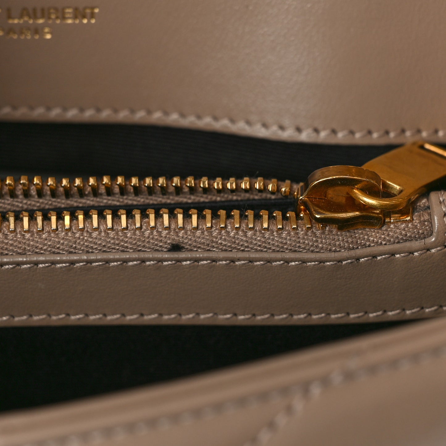 Calfskin Y Quilted Monogram Small Loulou Chain Satchel Dark Beige
