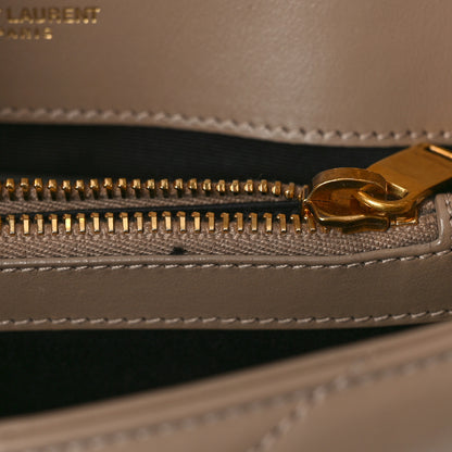 Saint Laurent Calfskin Y Quilted Monogram Small Loulou Chain Satchel Dark Beige 9 of 10