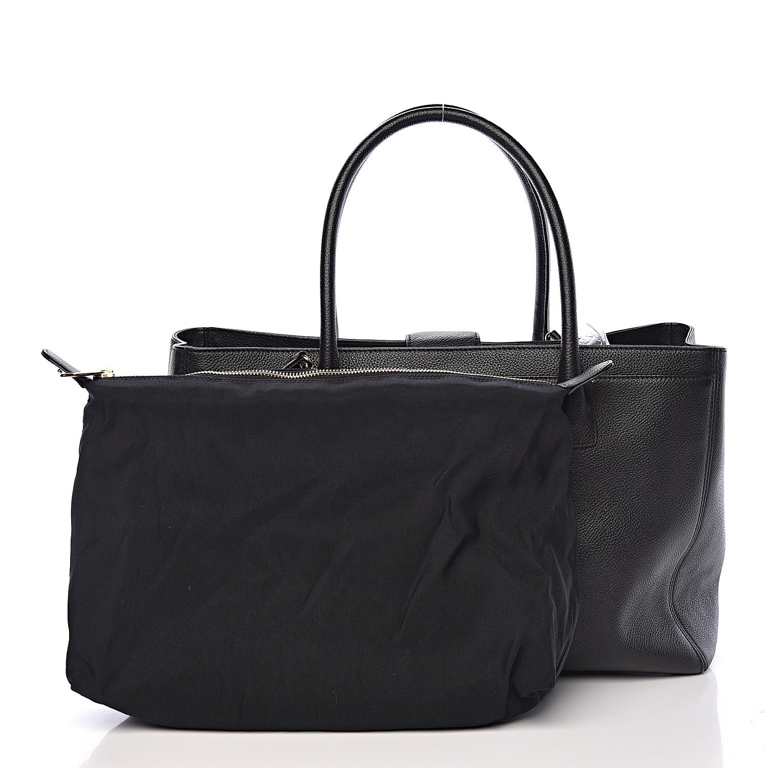 Chanel Calfskin Cerf Executive Shopper Tote Black 3 of 12