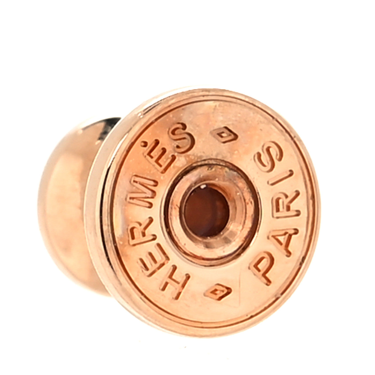 Hermes Rose Gold Lacquered Mini Pop H Earrings Rose Sakura 4 of 5