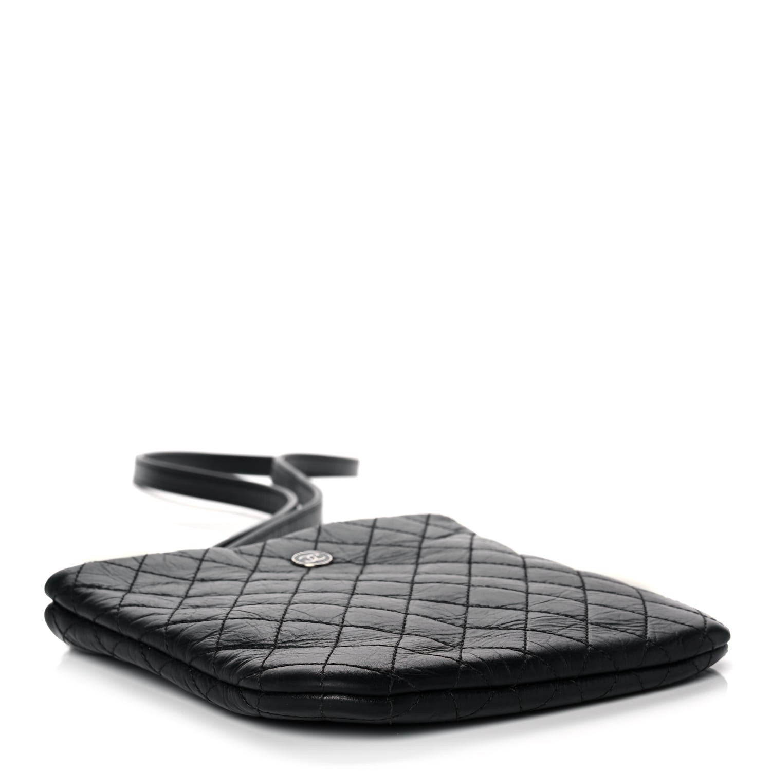 Chanel Aged Calfskin Quilted Crossbody Bag Black 3 of 11