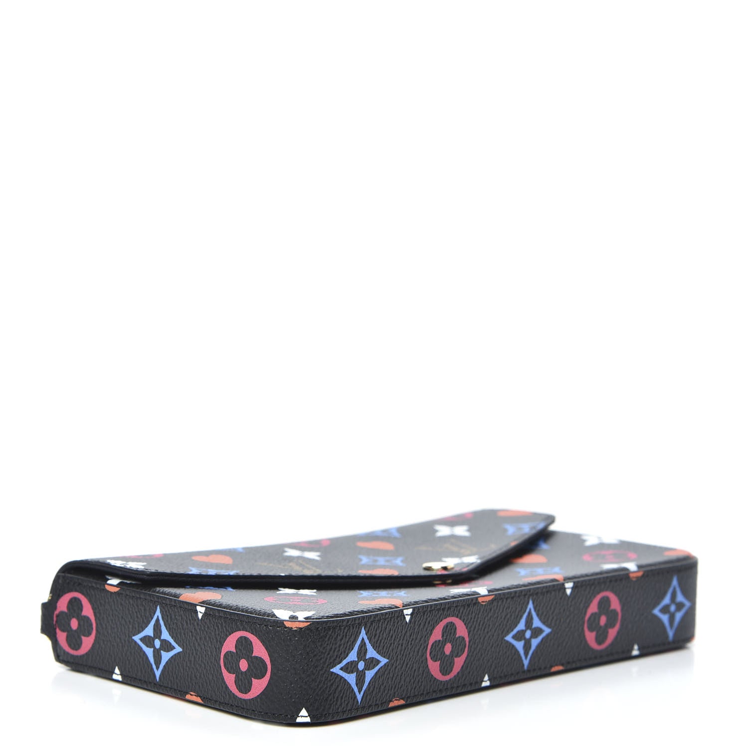 Louis Vuitton Game On Felicie Chain Wallet Black 4 of 8