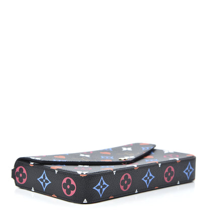 Louis Vuitton Game On Felicie Chain Wallet Black 4 of 8