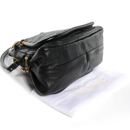 Chloe Grained Leather Medium Paraty Black 4 of 7