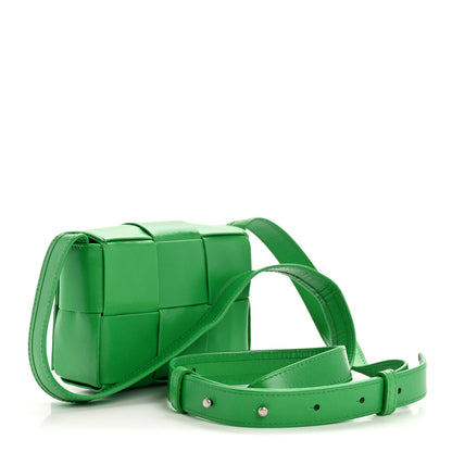 Bottega Veneta Crinkled Lambskin Maxi Intrecciato Extra Mini Cassette Crossbody Bag Parakeet 3 of 10