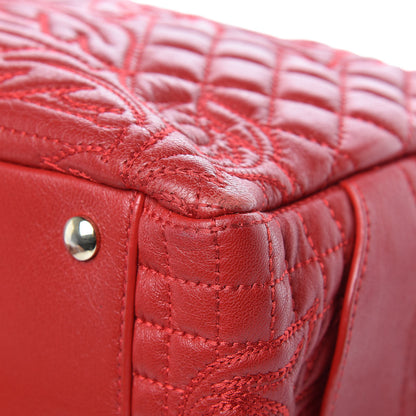 Versace Barocco Quilted Nappa Vanitas Demetra Bag Red 28 of 28