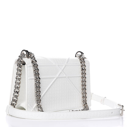 Christian Dior Patent Micro-Cannage Small Diorama Flap Bag White 3 of 10