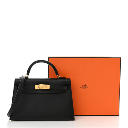 Hermes Epsom Mini Kelly Sellier 20 Black 13 of 13